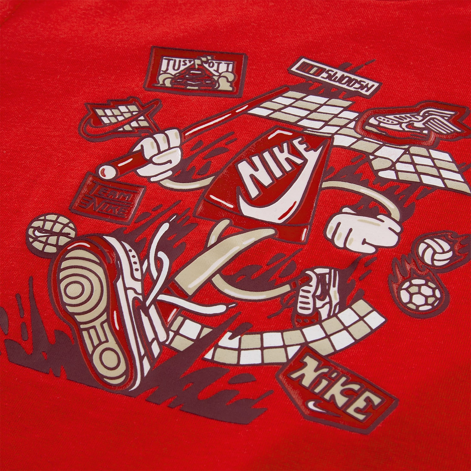 Nike Toddler Boys Crew Neck Long Sleeve Regular Fit Graphic T-Shirt