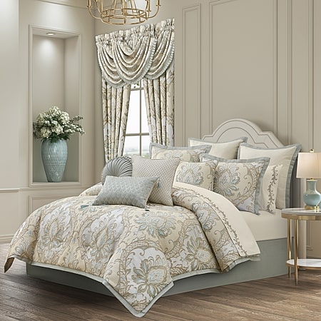 Queen Street Wallace Terracotta 4-pc. Midweight Comforter Set