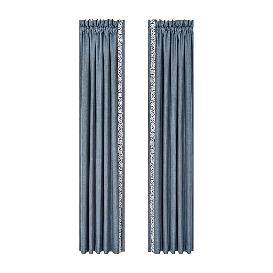 Queen Street Prestyn Rod Pocket Room Darkening Set of 2 Curtain Panel