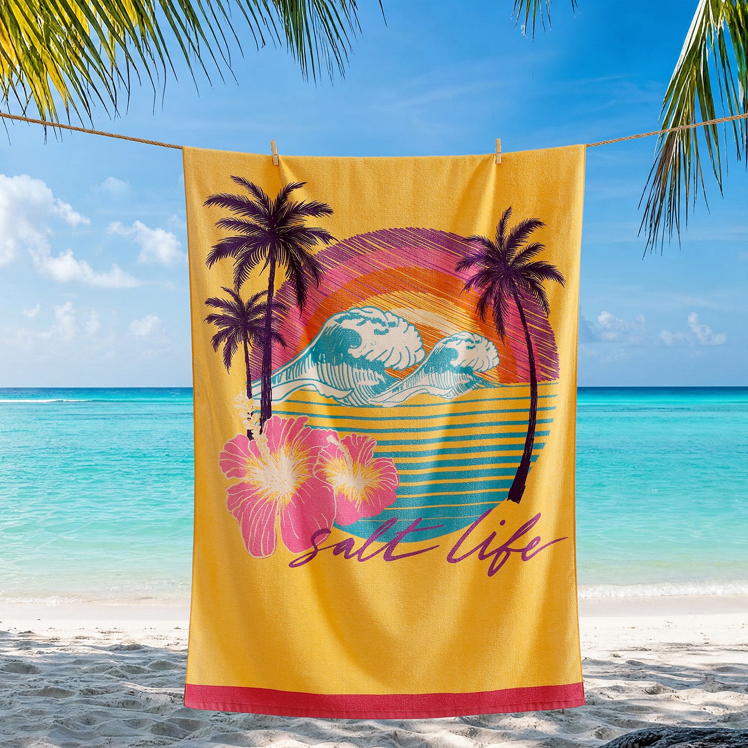 Salt Life Good Times Quick Dry Beach Towel