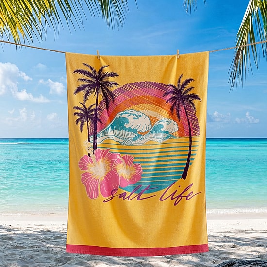 Salt Life Good Times Quick Dry Beach Towel