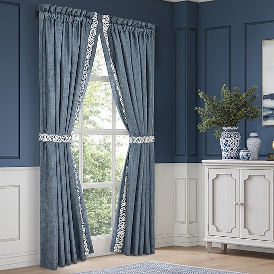 Queen Street Prestyn Rod Pocket Room Darkening Set of 2 Curtain Panel