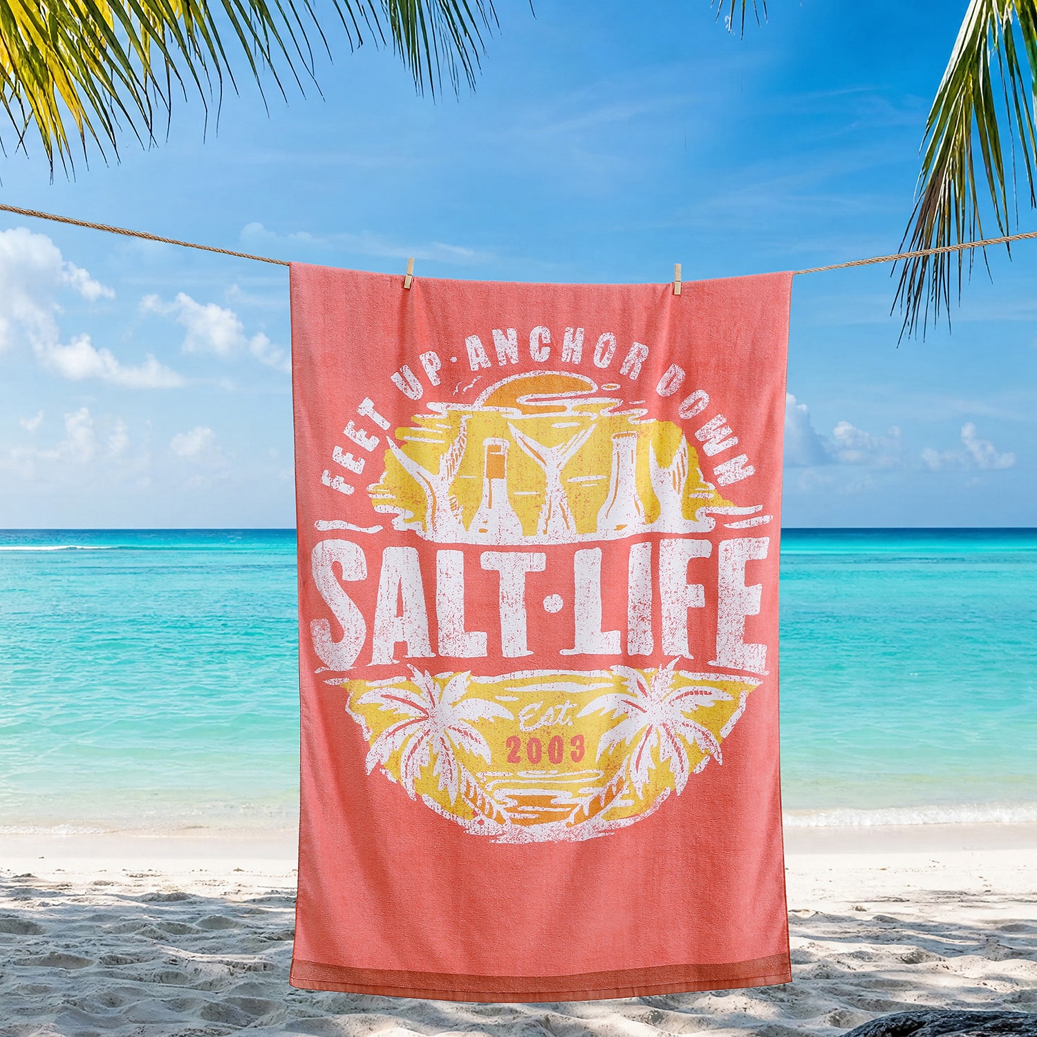 Salt Life Weekend Forecast Quick Dry Beach Towel