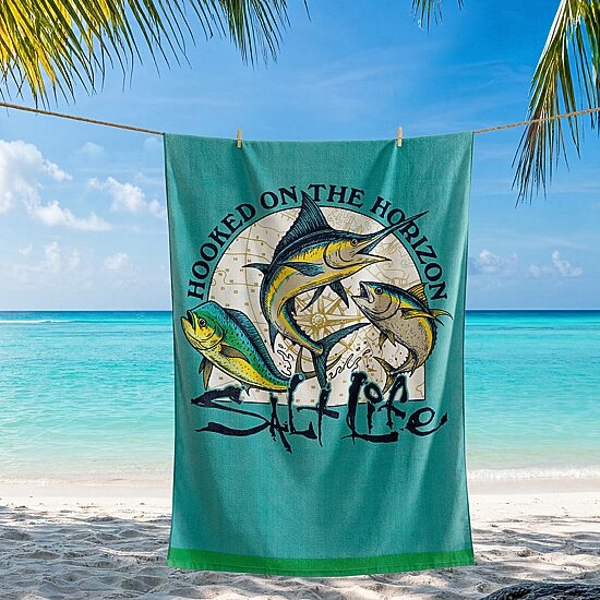 Salt Life Horizon Hunter Quick Dry Beach Towel