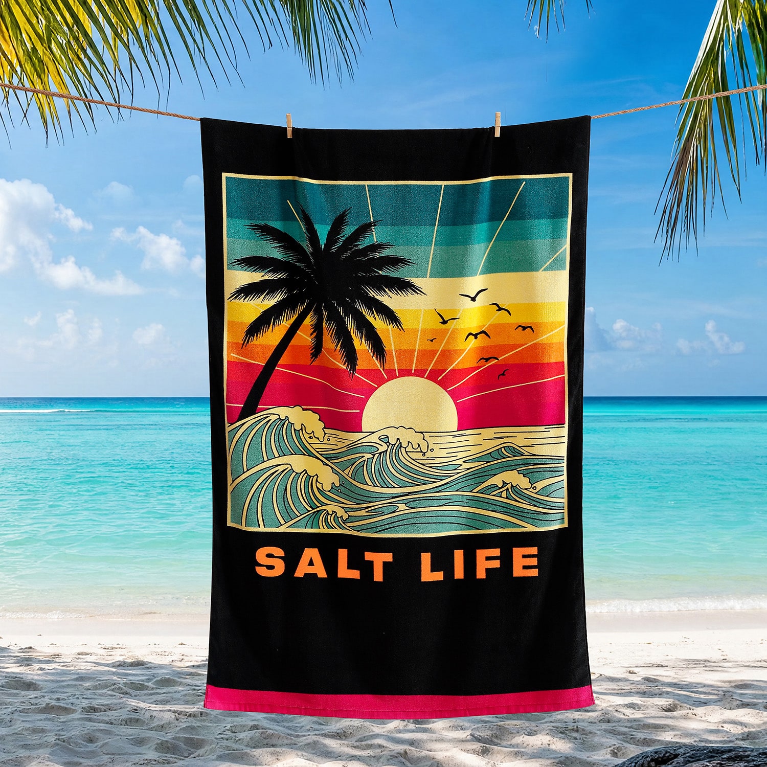 Salt Life Breezy Day Quick Dry Beach Towel