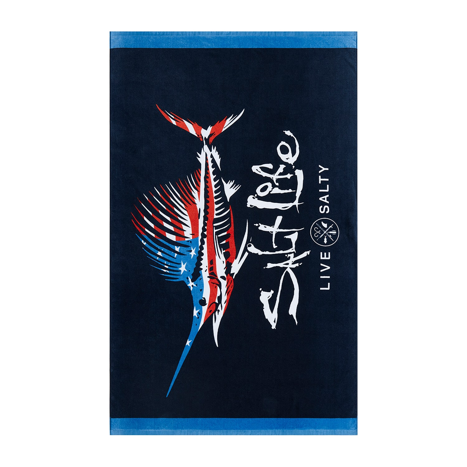 Salt Life American Bones Quick Dry Beach Towel