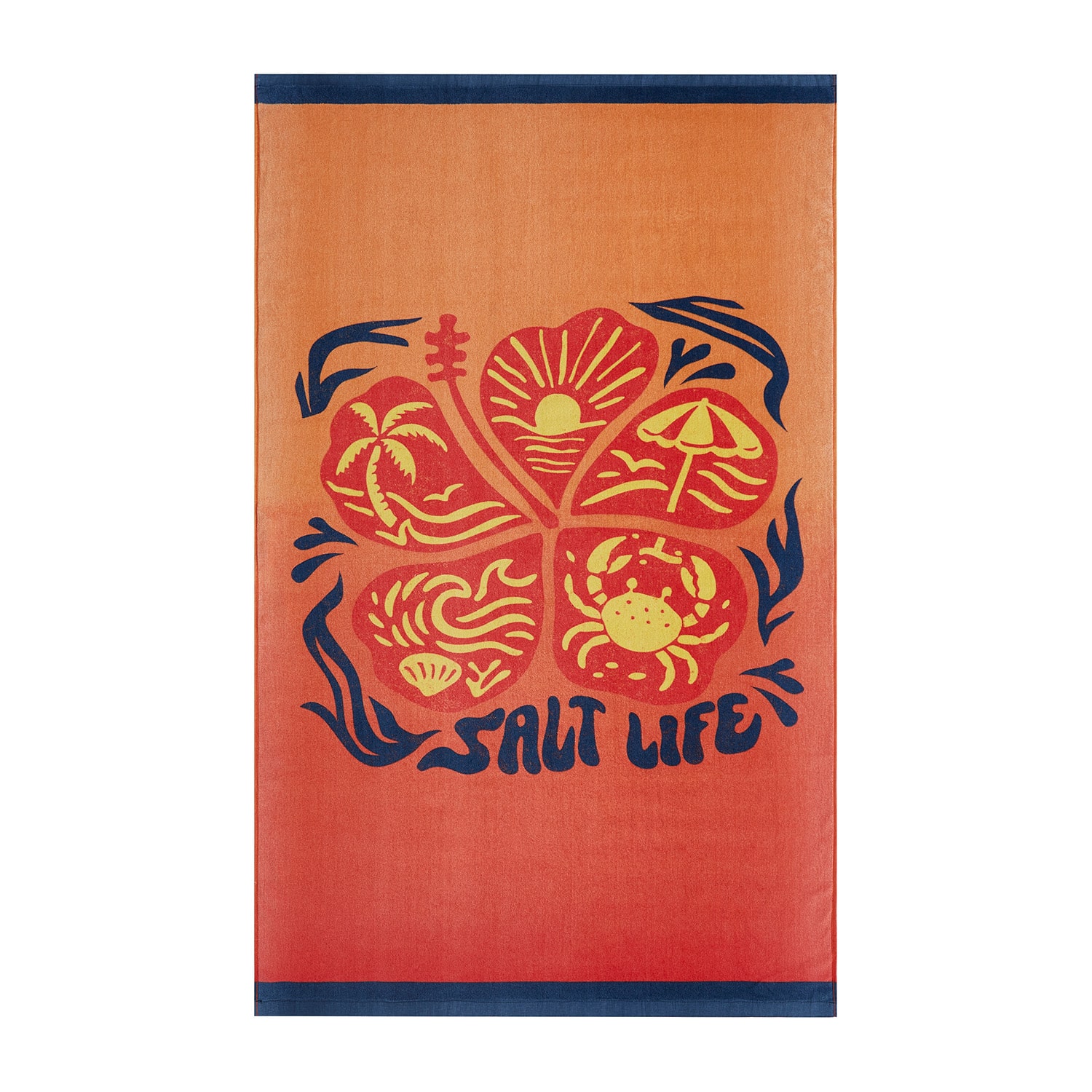 Salt Life Floral Dip Dye Quick Dry Beach Towel