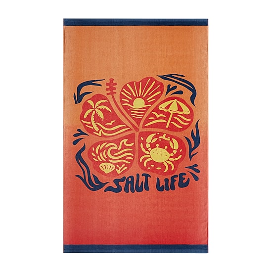 Salt Life Floral Dip Dye Quick Dry Beach Towel