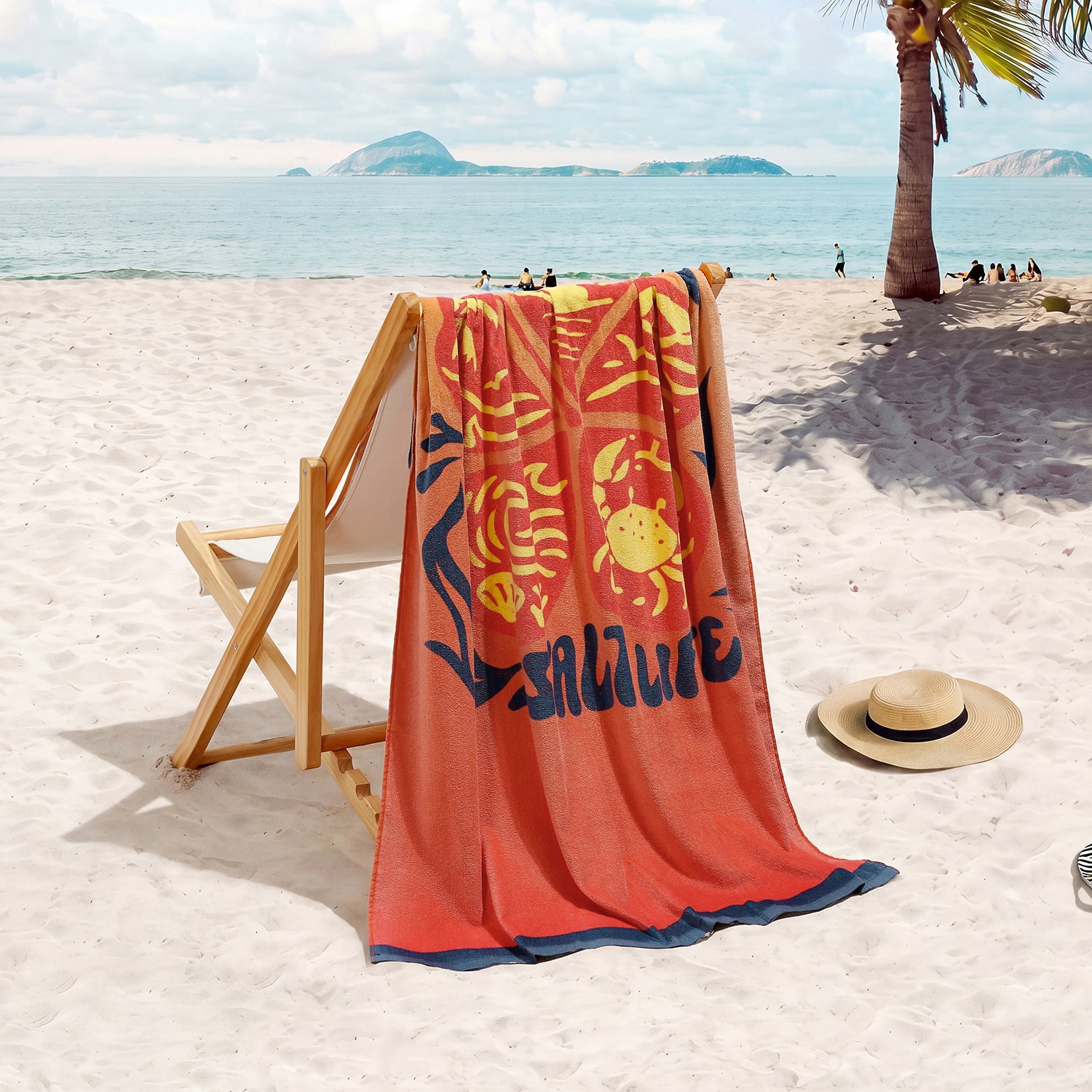 Salt Life Floral Dip Dye Quick Dry Beach Towel