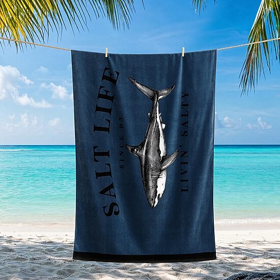 Salt Life Jaws Of Steel Quick Dry Beach Towel