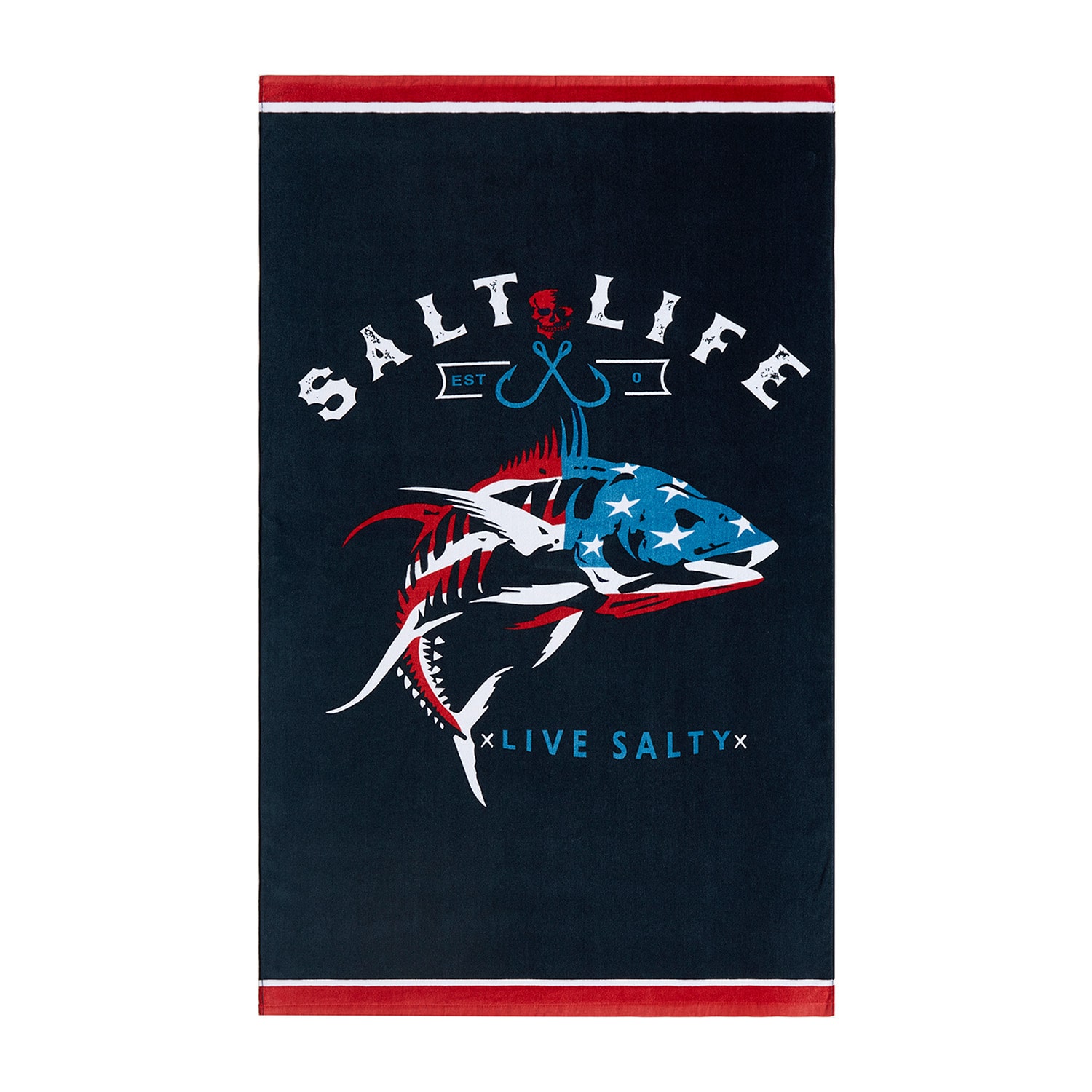 Salt Life American Fish Quick Dry Beach Towel