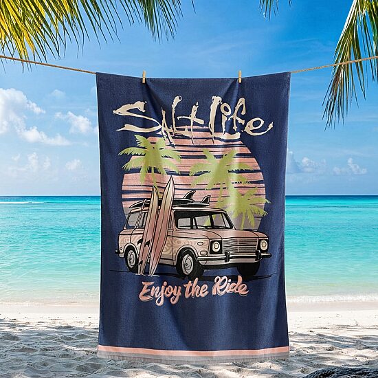 Salt Life Adventure Vibe Quick Dry Beach Towel