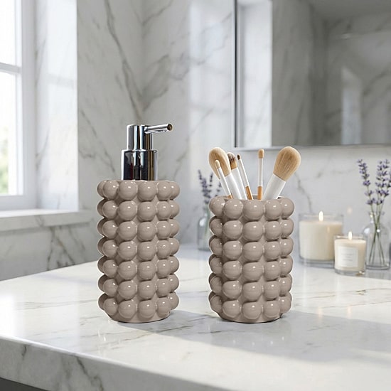 Better Trends Nova Collection 2PC Soap Dispenser and Tumbler Set