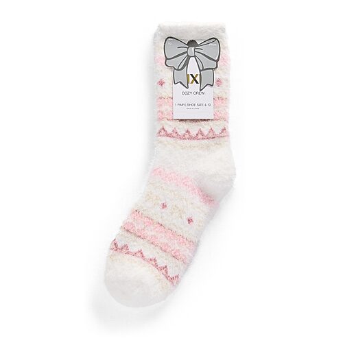 Mixit Womens 1 Pair Crew Socks In Pink