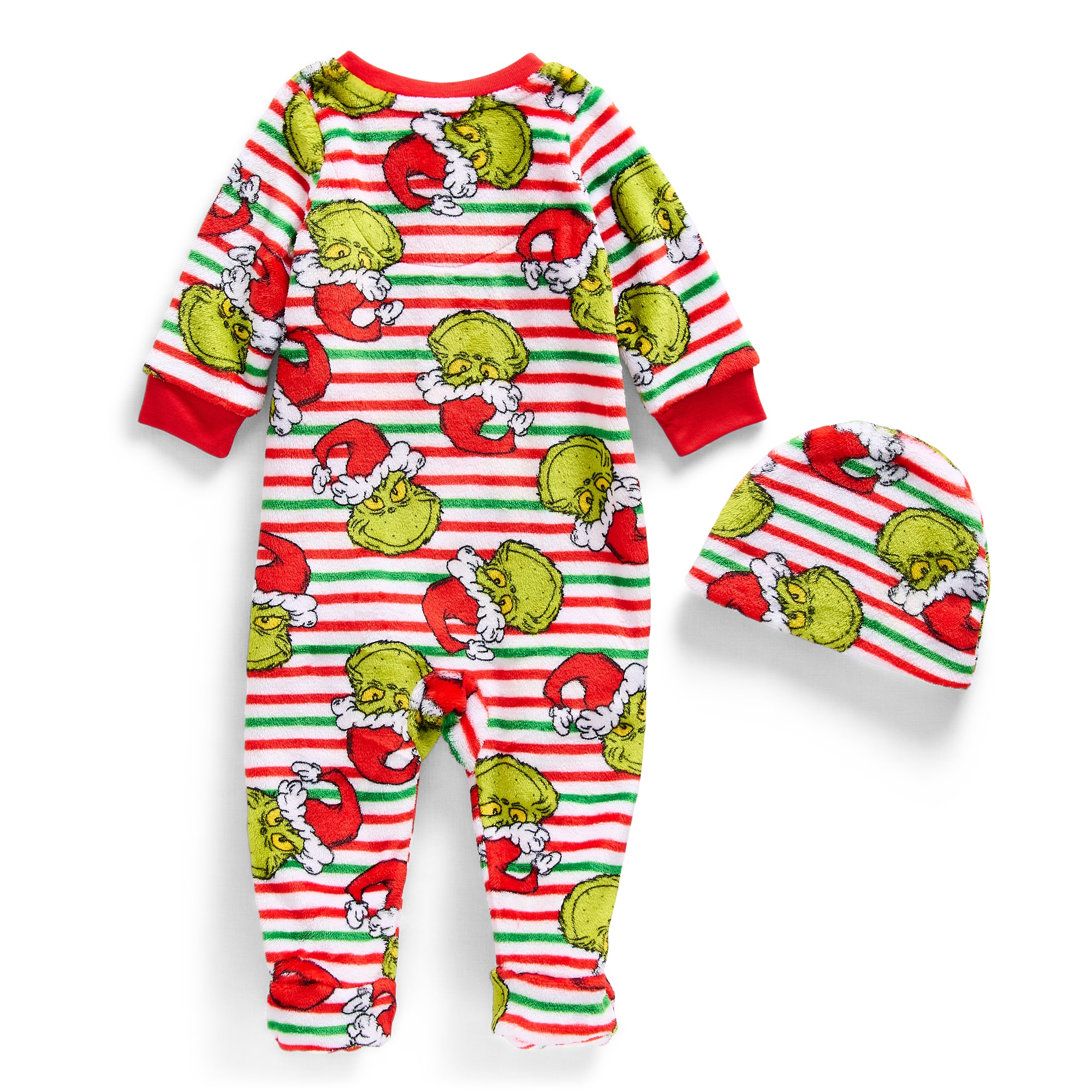 Unisex Grinch Long Sleeve Pajama Set
