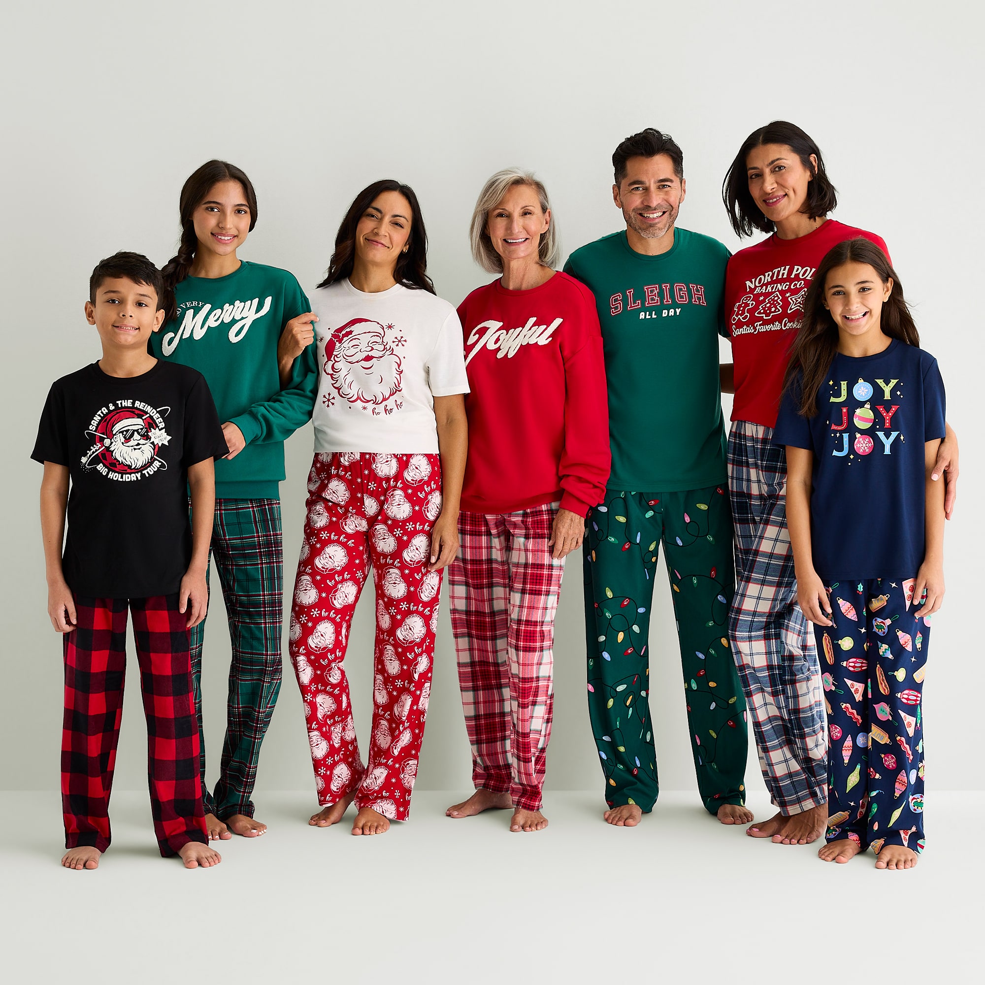North Pole Trading Co. Crew Neck Short Sleeve Matching Family Pajama Top