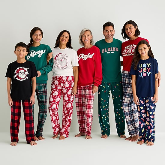 North Pole Trading Co. Crew Neck Short Sleeve Matching Family Pajama Top