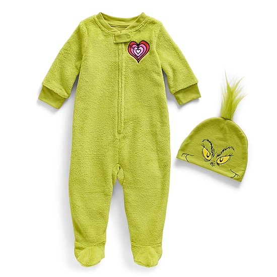 Unisex Dr. Seuss Grinch Long Sleeve Matching Family Pajama Set