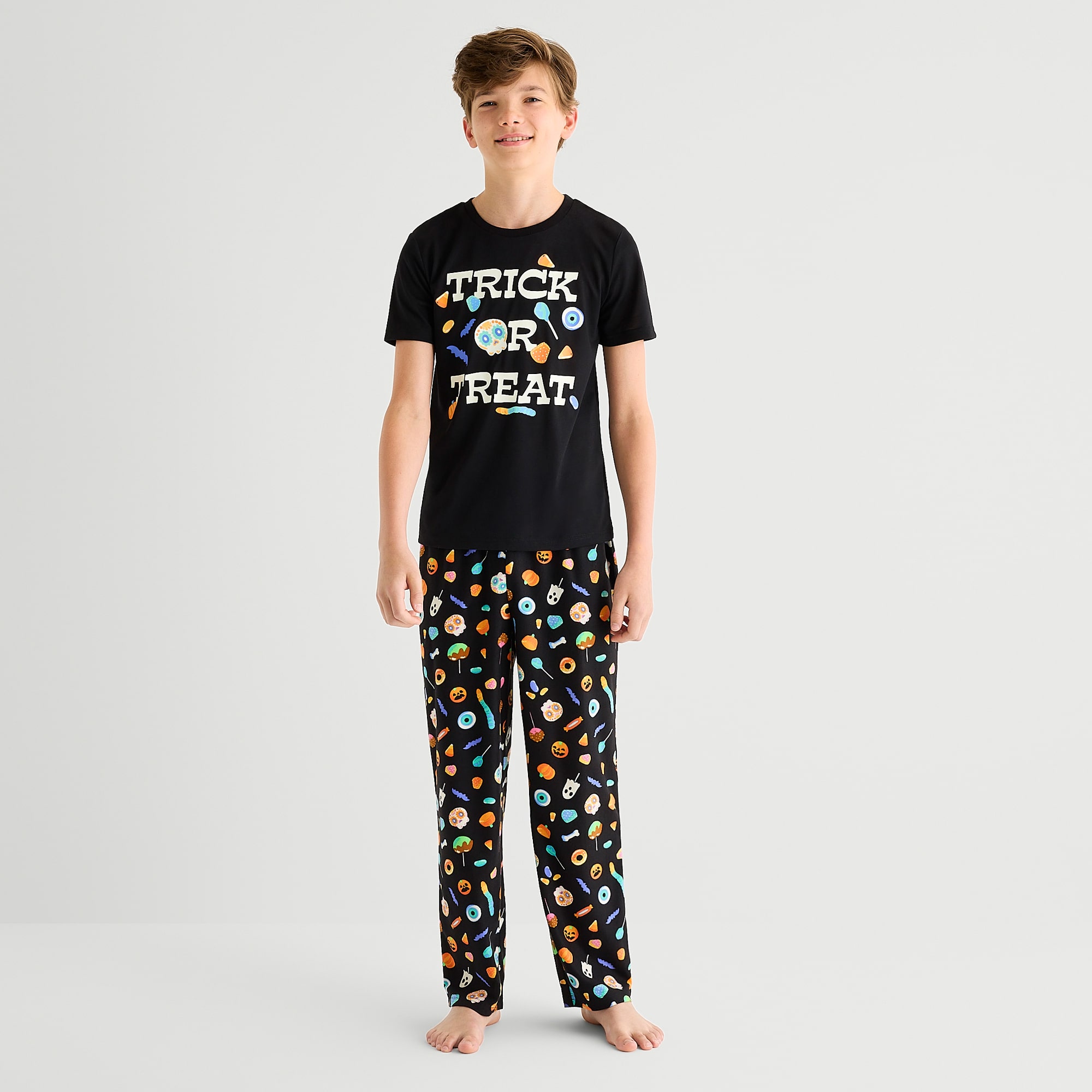 Mixit Little & Big Kid Unisex Crew Neck Short Sleeve 2-pc. Pajama Set