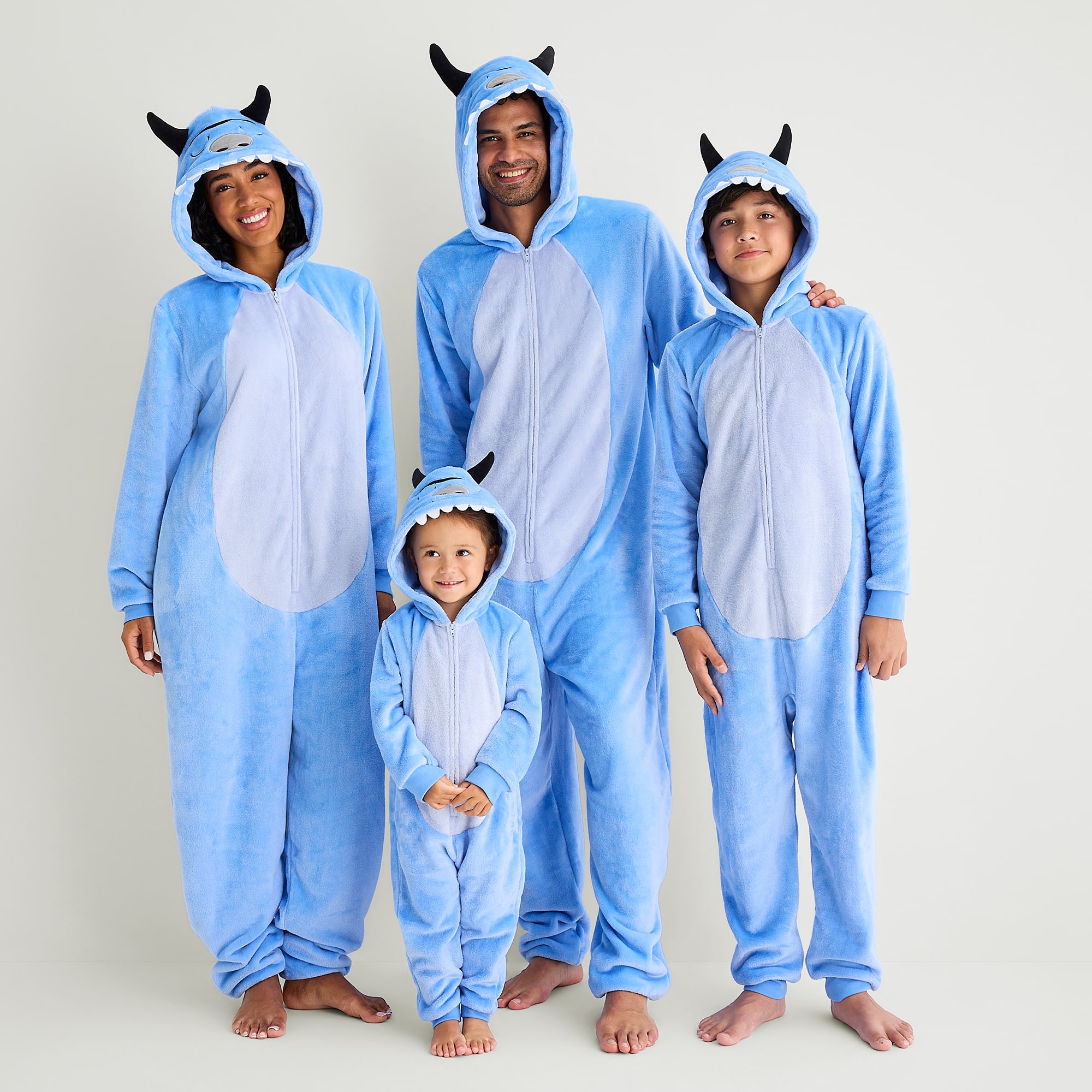 North Pole Trading Co. Fleece Long Sleeve Hooded One Piece Pajama