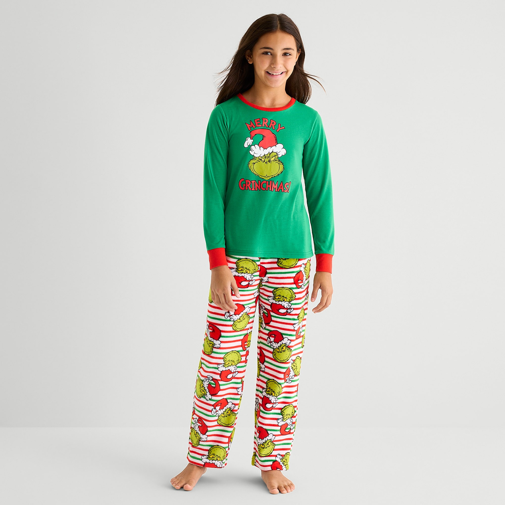 Unisex Grinch Long Sleeve 2-pc. Pajama Set