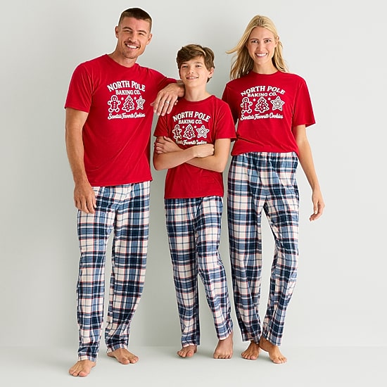North Pole Trading Co. Unisex Adult Crew Neck Short Sleeve Matching Family Pajama Top