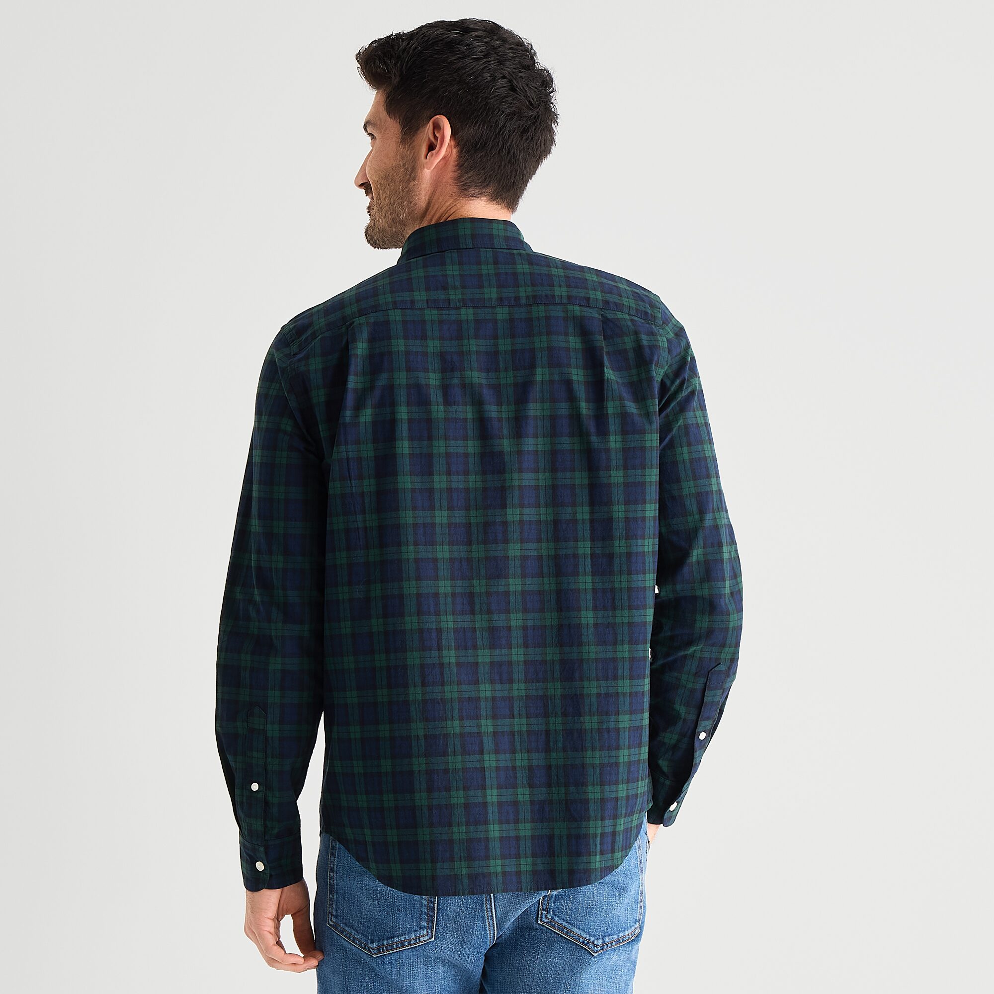 St. John's Bay Poplin Mens Long Sleeve Classic Fit Button-Down Shirt
