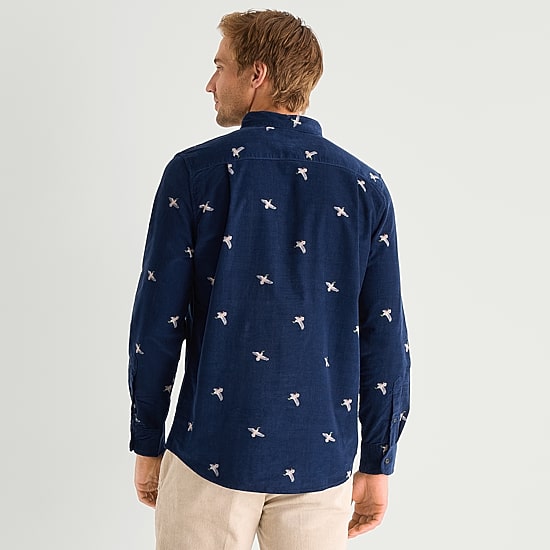St. John's Bay Corduroy Mens Long Sleeve Classic Fit Button-Down Shirt