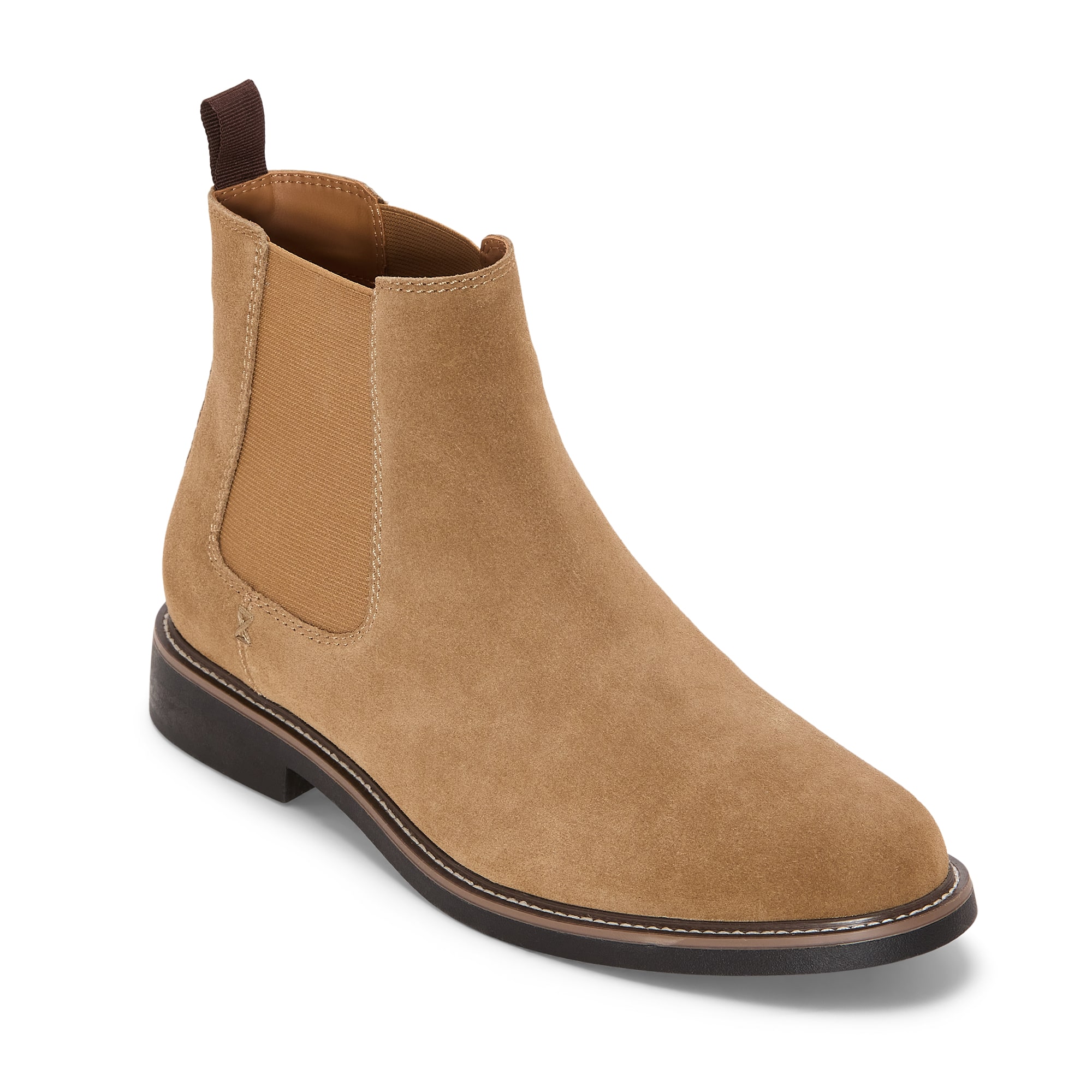 Stafford Mens Bari Genuine Suede Flat Heel Chelsea Boots