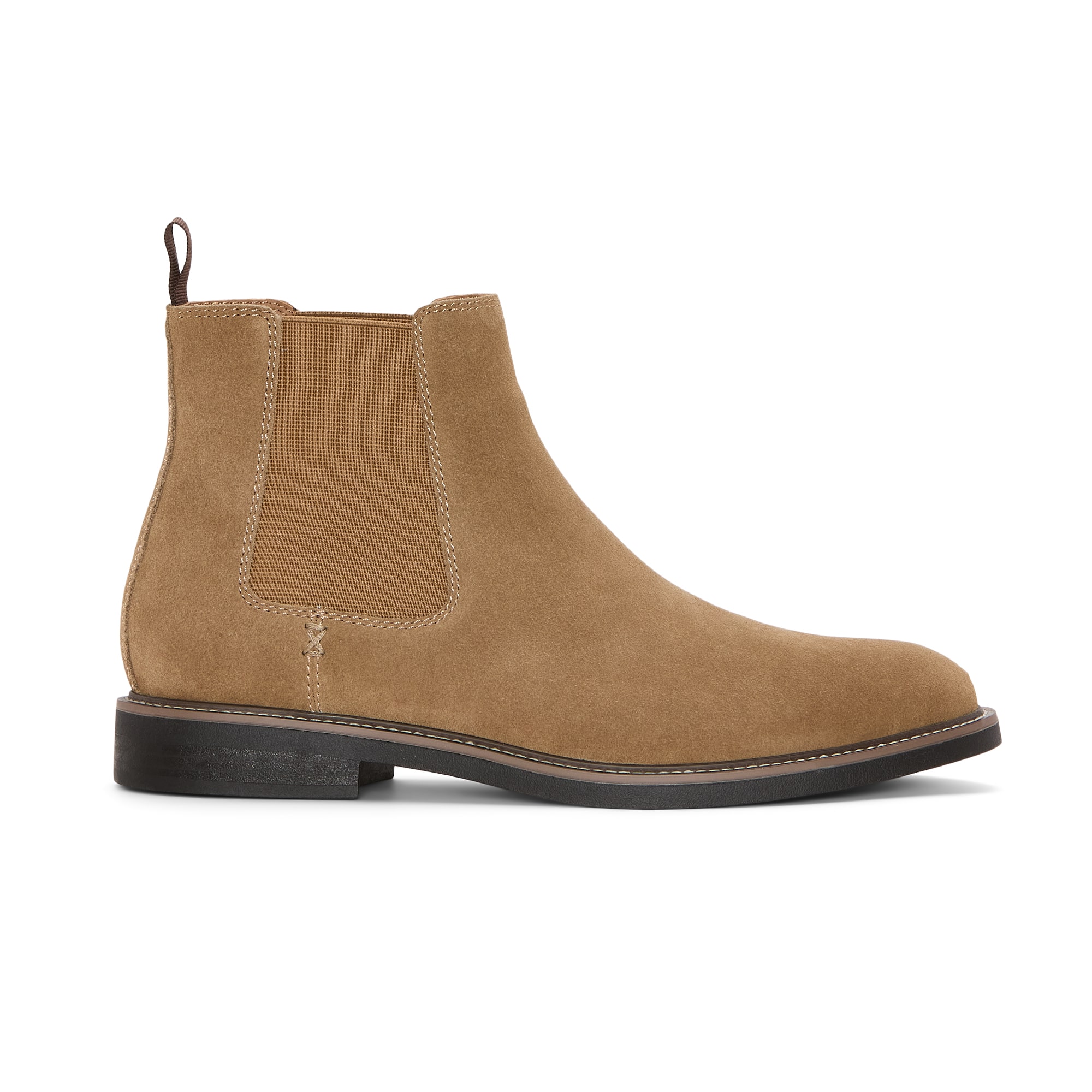 Stafford Mens Bari Genuine Suede Flat Heel Chelsea Boots