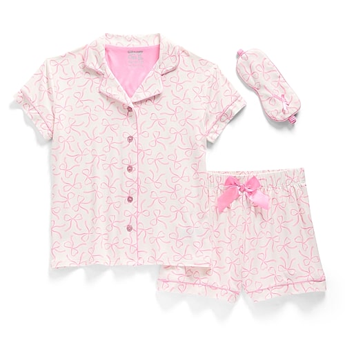 Sleep On It Little & Big Kid Girls Short Sleeve 2-pc. Pajama Set In Pink