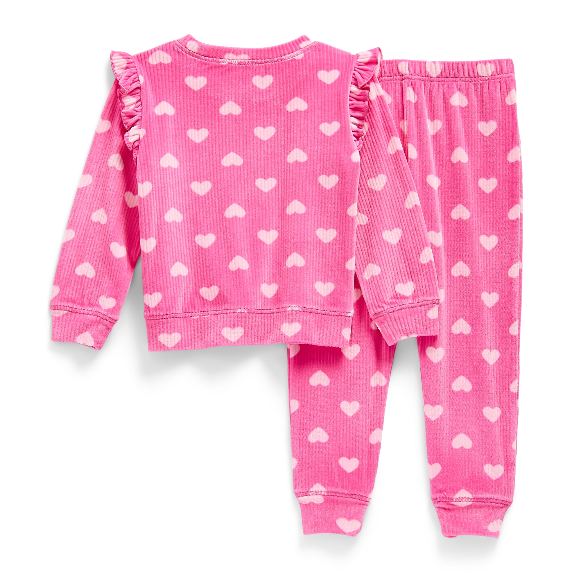 Jaclyn Na Girls Crew Neck Long Sleeve 2-pc. Pajama Set