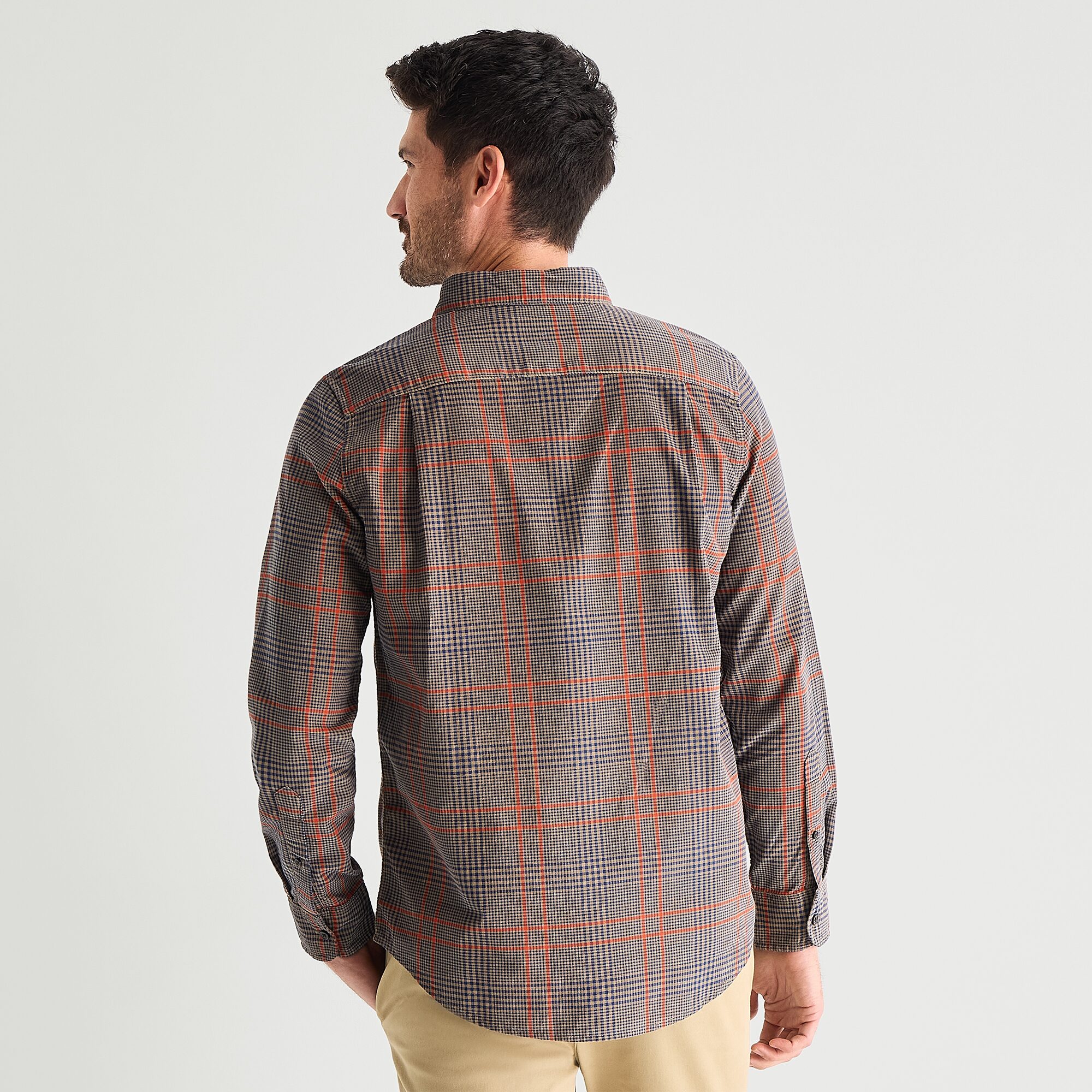 St. John's Bay Corduroy Mens Long Sleeve Classic Fit Button-Down Shirt