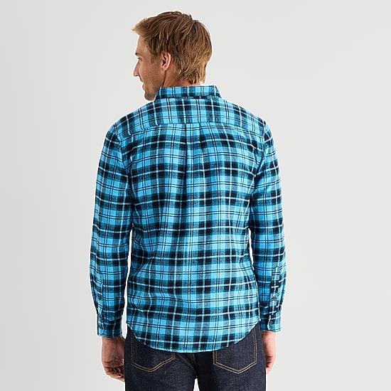 St. John's Bay Mens Long Sleeve Classic Fit Flannel Shirt