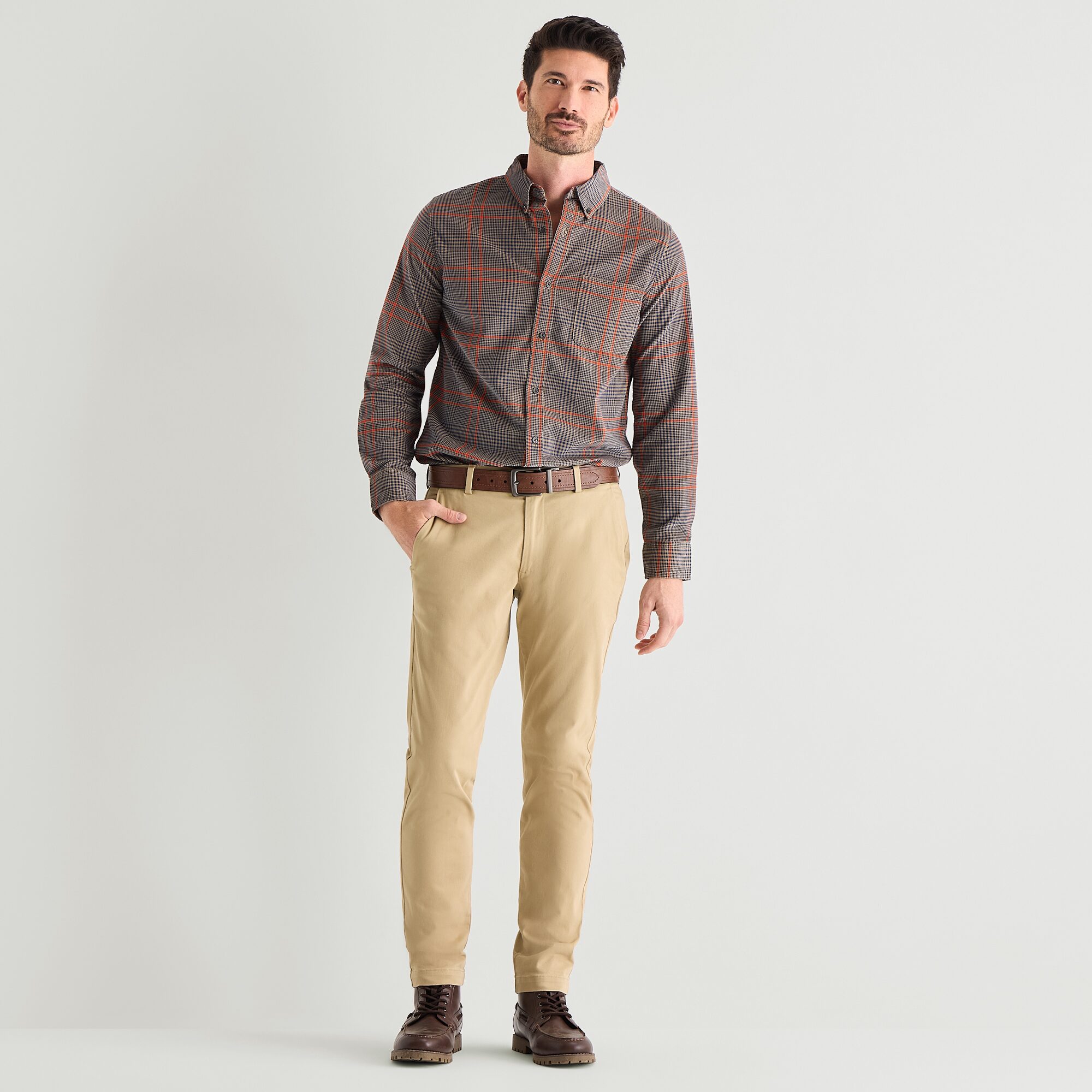 St. John's Bay Corduroy Mens Long Sleeve Classic Fit Button-Down Shirt