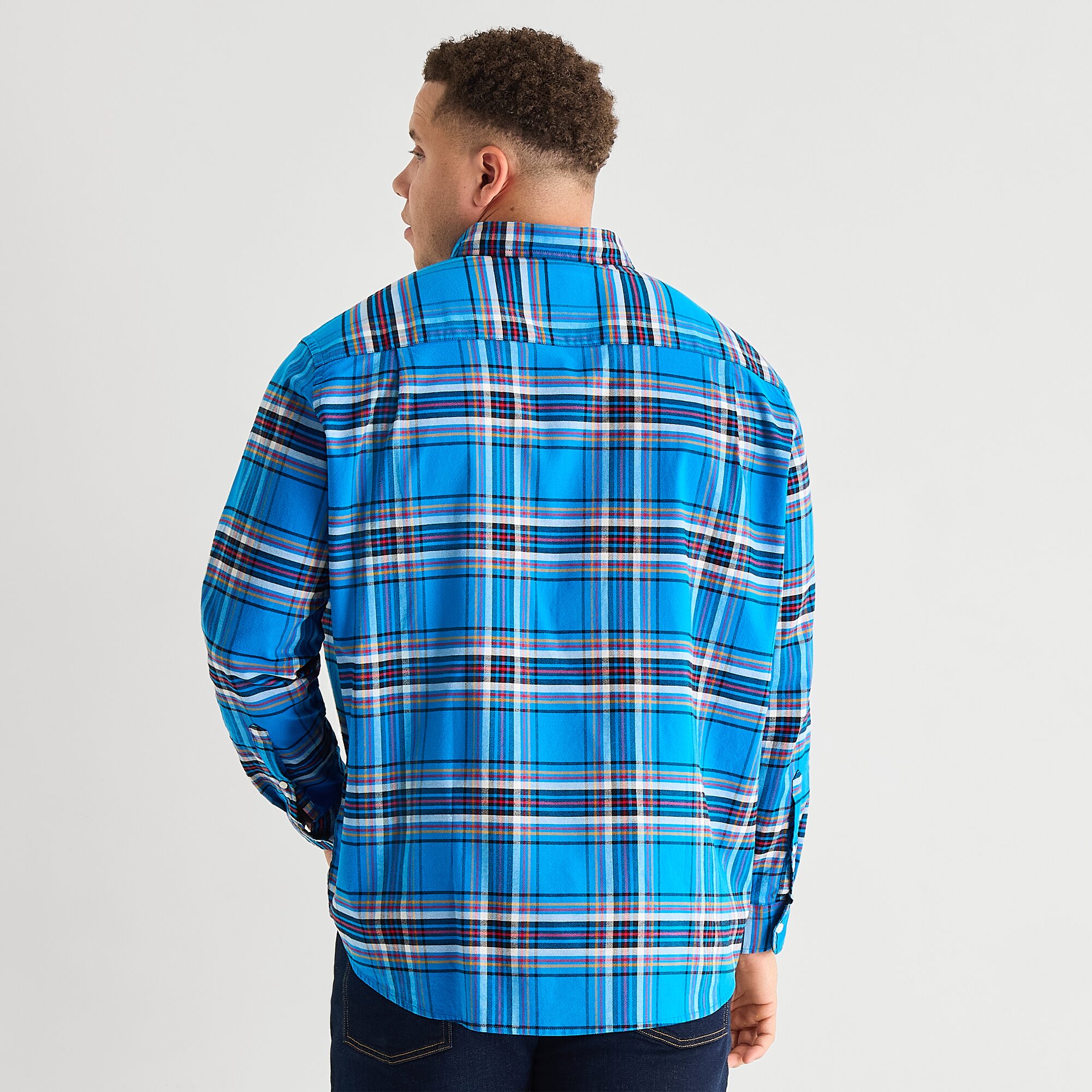 St. John's Bay Oxford Mens Long Sleeve Classic Fit Big and Tall Button-Down Shirt