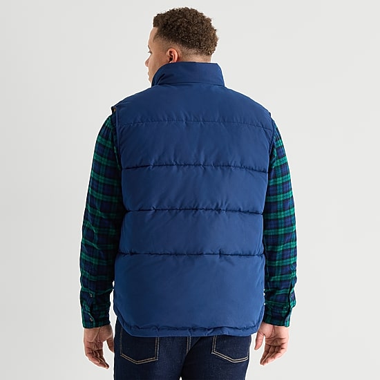 St. John's Bay Cargo Mens Heavyweight Big and Tall Puffer Vest