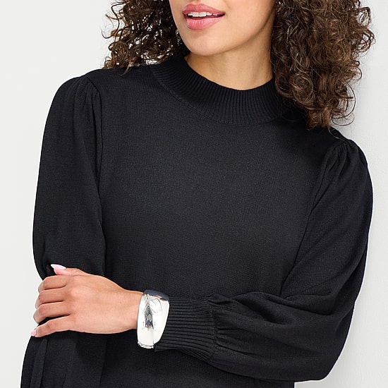 Robbie Bee Womens Long Sleeve Sweater Dress