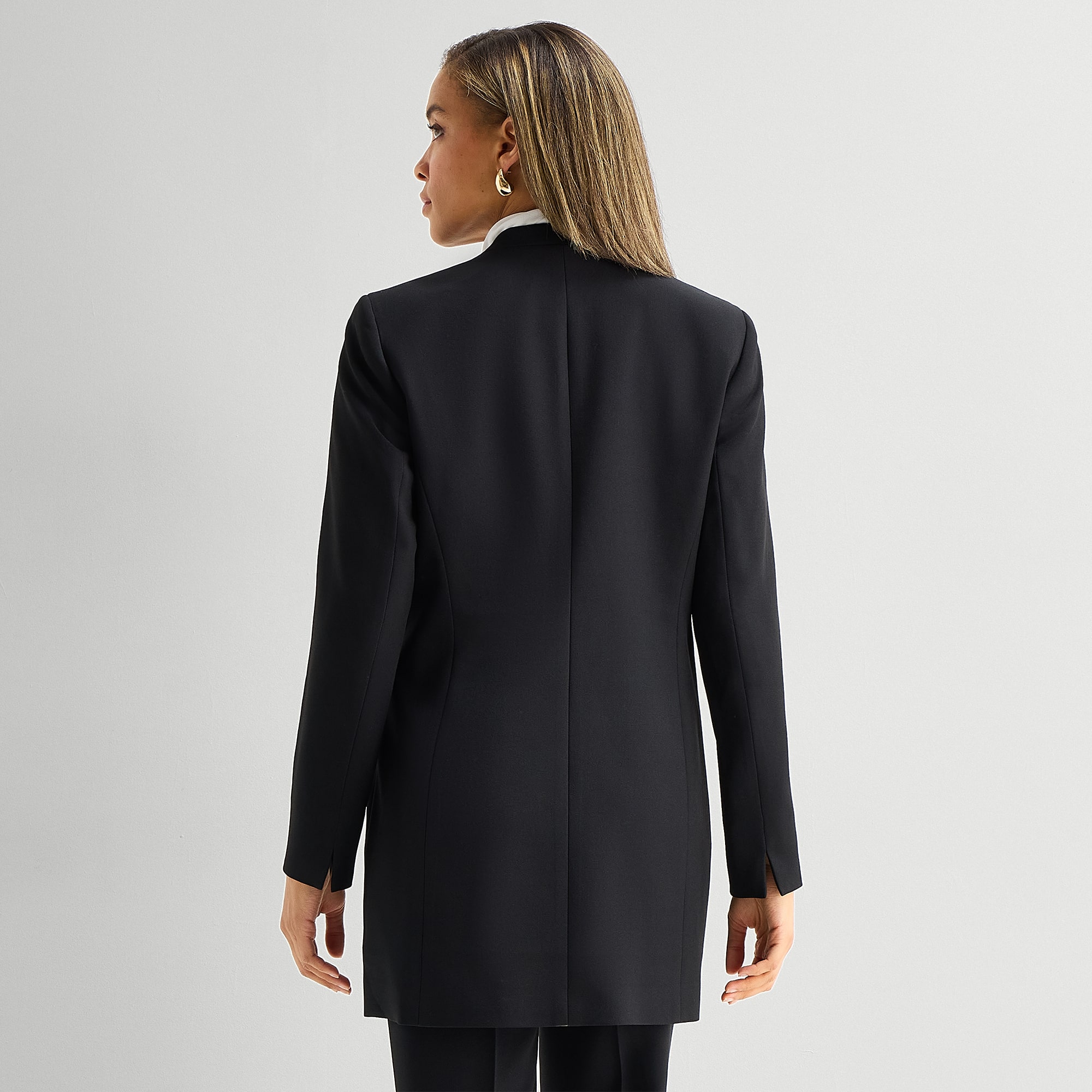Black Label by Evan-Picone Womens Classic Fit Suit Jacket