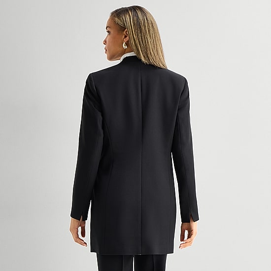 Black Label by Evan-Picone Womens Classic Fit Suit Jacket