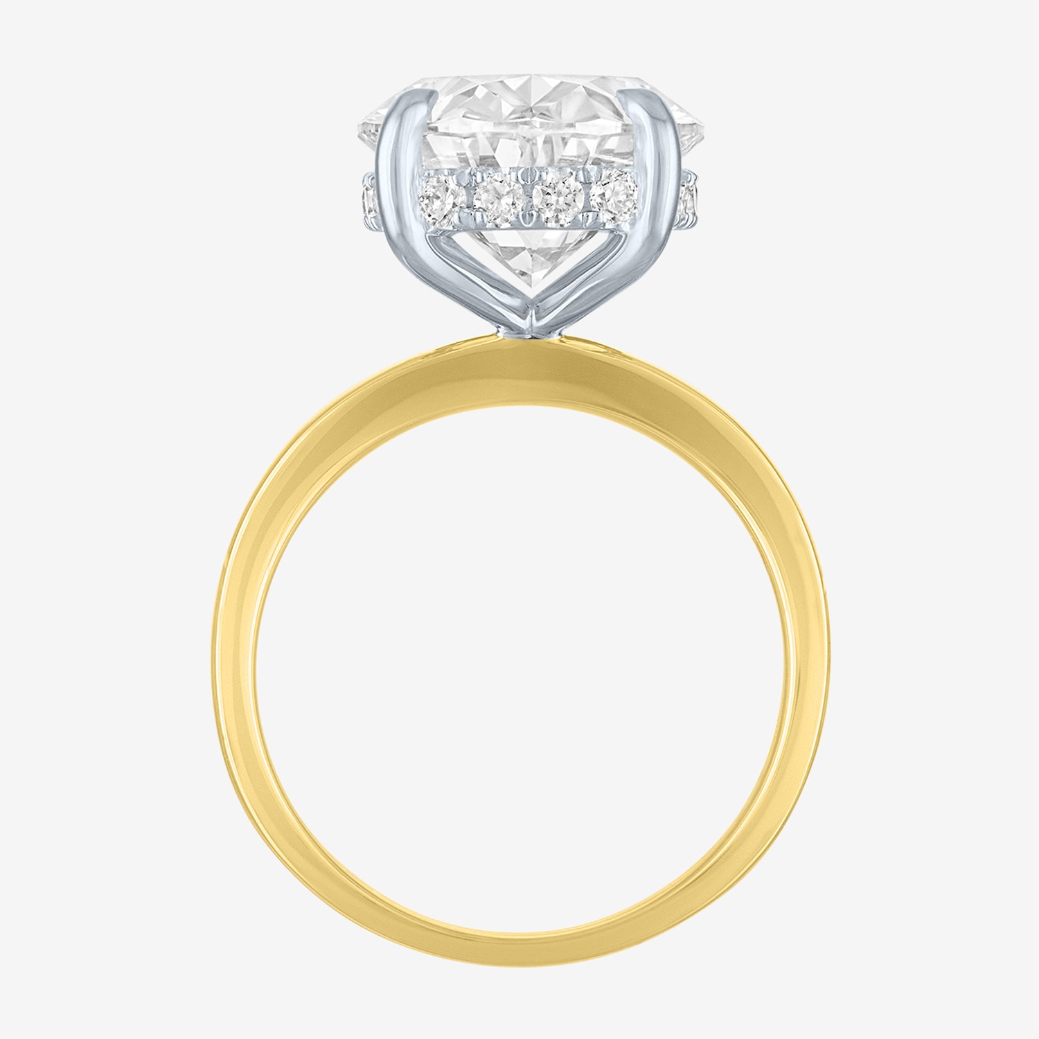 Bridal Addiction (E-F / Vs1-Vs2) Womens / Ct. T.W. Lab Grown White Diamond 14K Gold Oval Solitaire Engagement Ring