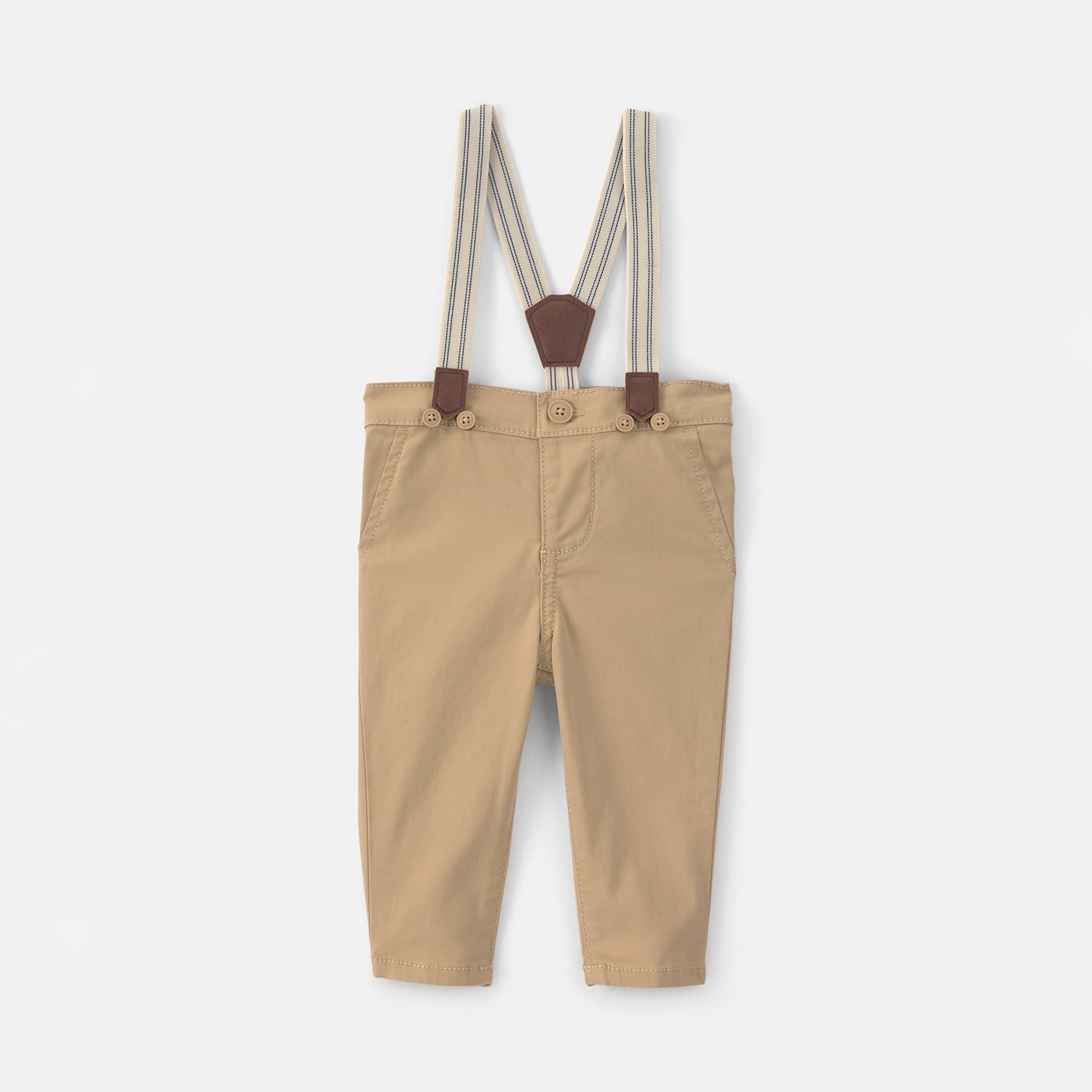 Oshkosh Baby Boys Straight Mid Rise Regular Fit Flat Front Pant