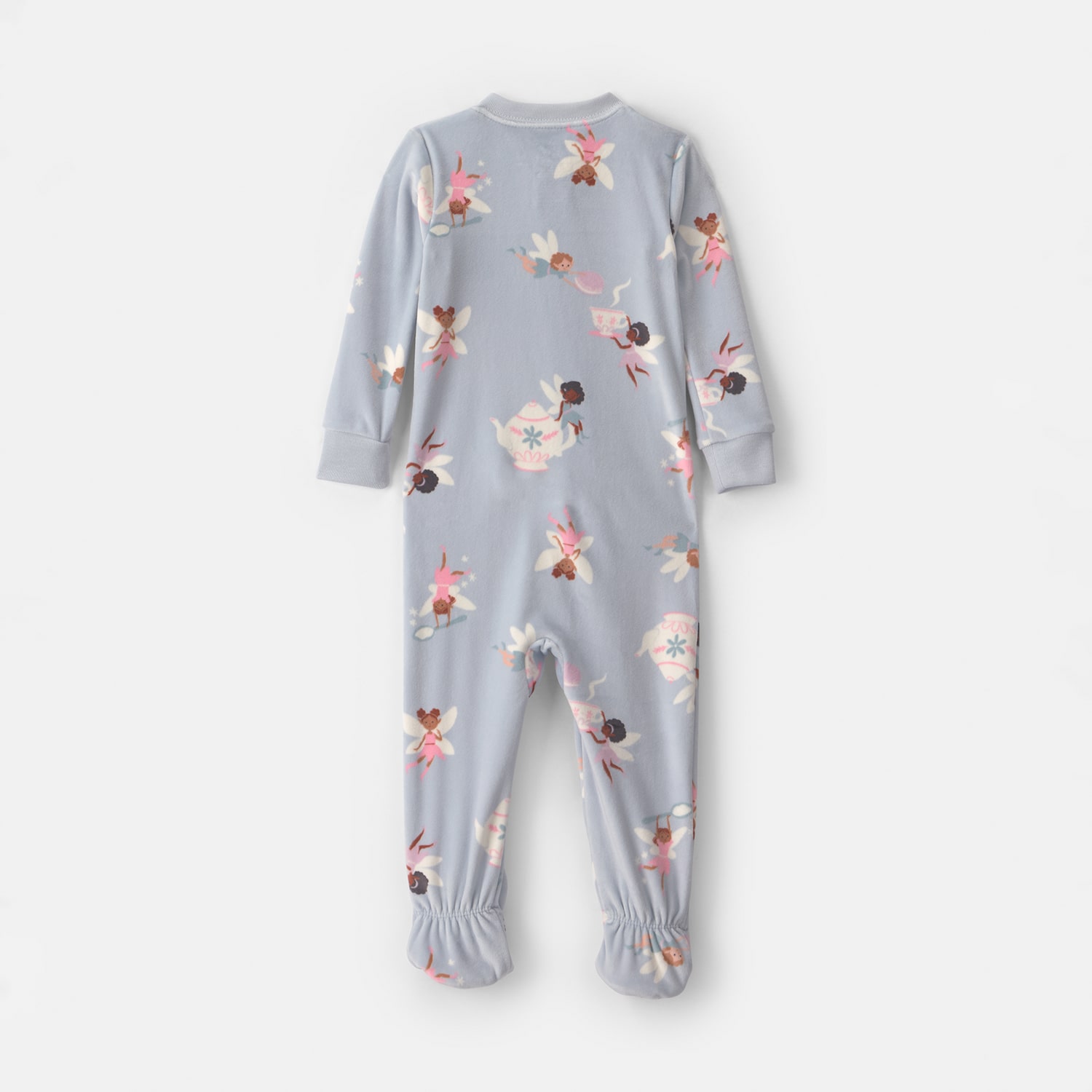 Carter's Baby Girls Footed Crew Neck Long Sleeve One Piece Pajama