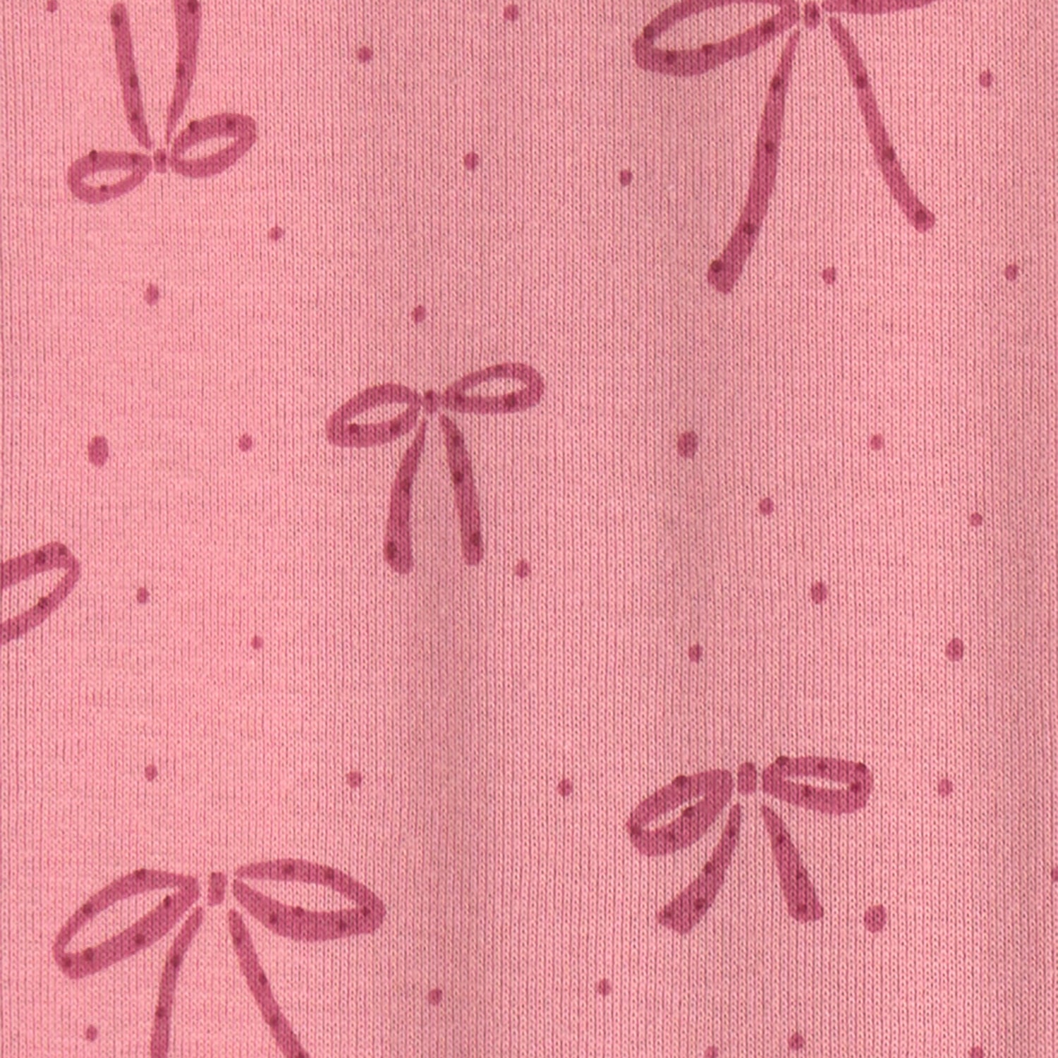 Carter's Baby Girls Footed Crew Neck Long Sleeve One Piece Pajama