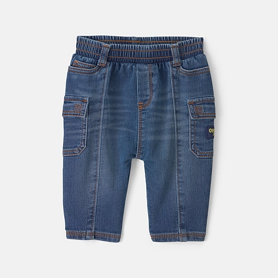 Oshkosh Baby Boys Mid Rise Straight Regular Fit Pull-On Pant
