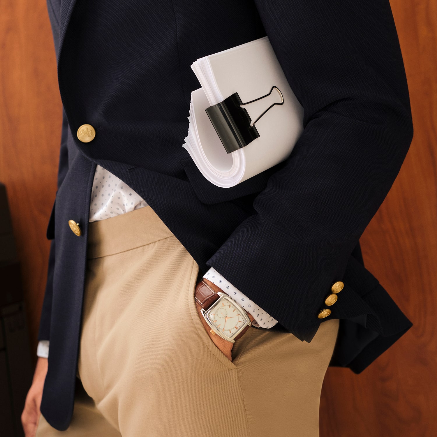 Stafford Signature Hopsack Mens Classic Fit Blazer