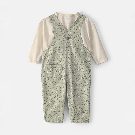 Oshkosh Baby Girls 2-pc. Overall Set