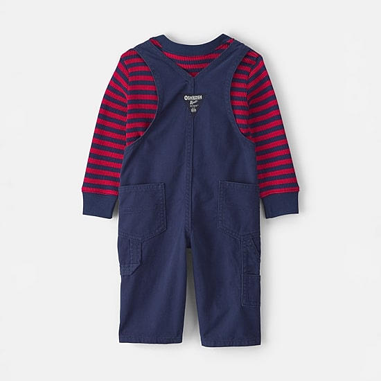 Oshkosh Baby Boys Knit 2-pc. Overall Set