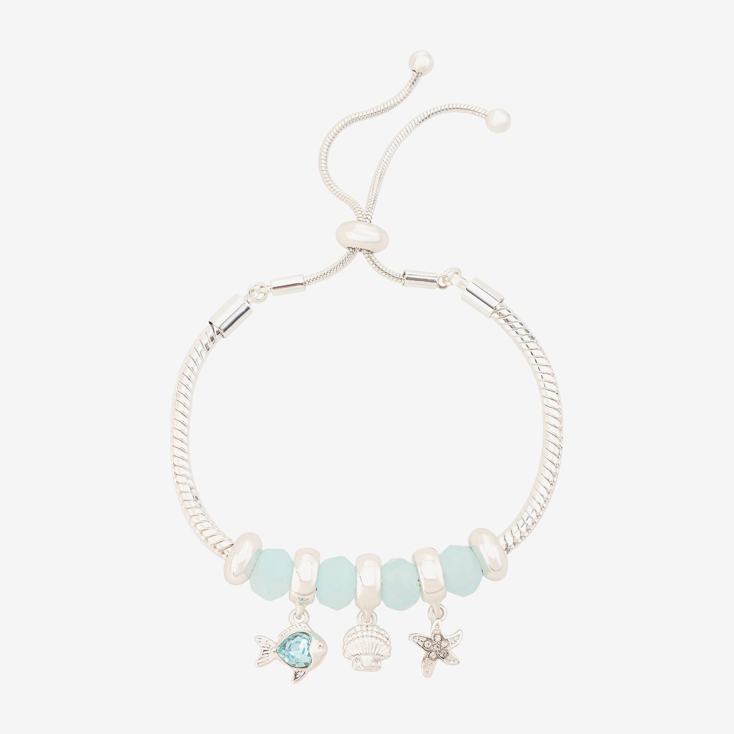Footnotes Footnotes Womens Genuine Crystal Round Bolo Bracelet