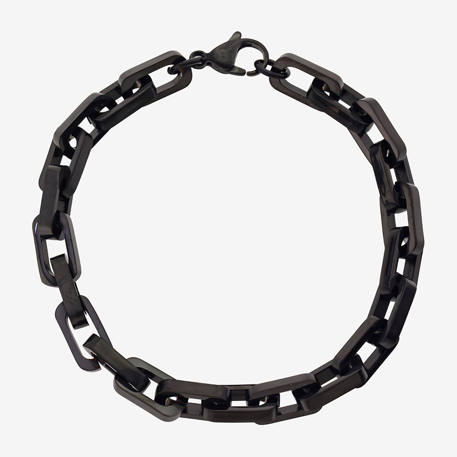 J.P. Army Mens 9 1/2 Inch Semisolid Link Chain Bracelet
